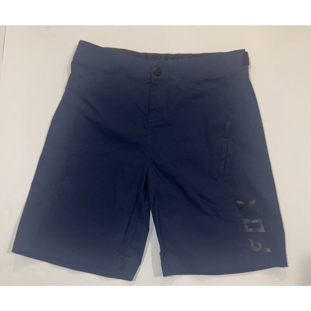 Fox Ranger Youth MTB Shorts Blue Size 24 Adjustable Waist Bike Trail